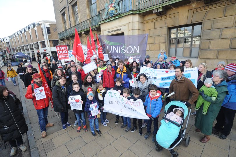 Protesters call on council to reverse children’s centres cuts decision – Cambridge&nbsp;News