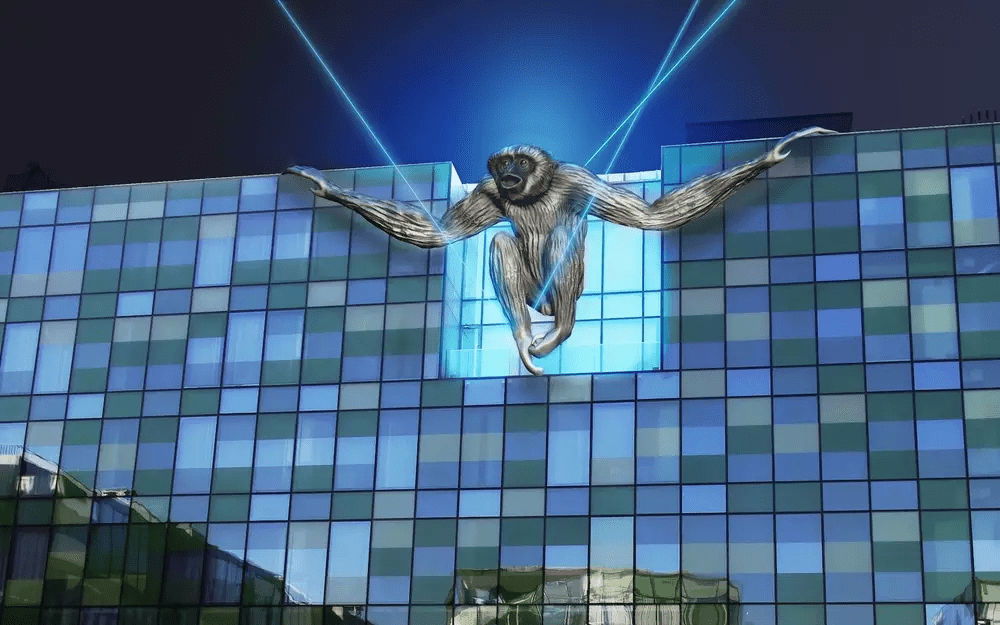 One of Beijing’s Best Hotels Is Covering Its Stunning Facade With a Giant Ape | Travel +&nbsp;Leisure