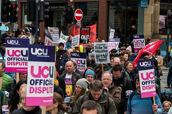 UCU calls 14 days of strikes after stunning vote for walkouts over&nbsp;pensions