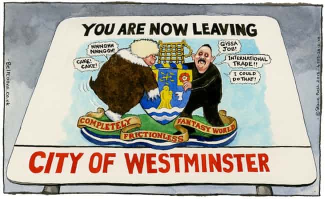 Steve Bell on Boris Johnson and the Irish border – cartoon | Opinion | The&nbsp;Guardian