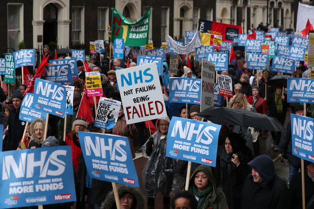 NHS March In London Sees Jeremy Corbyn Blame ‘Tories And Austerity For&nbsp;Crisis’